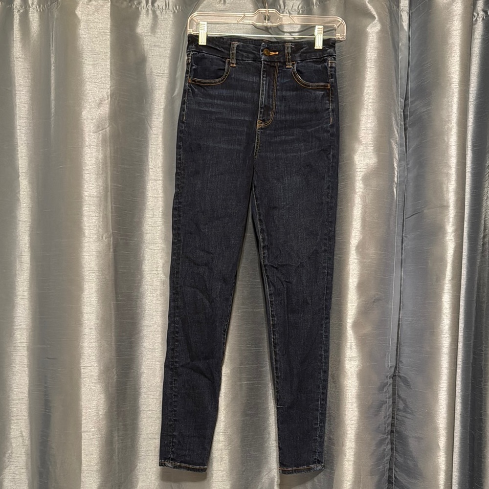 American Eagle Outfitters Blue Jeggings Sleek Fit